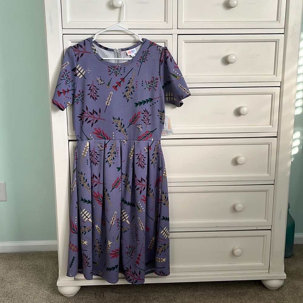Purple floral Amelia dress size L